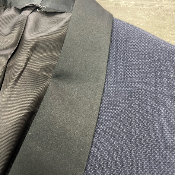 Jos A Bank NWT Blue Shawl Lapel Tuxedo Tux Jacket 44L - Picture 3 of 9